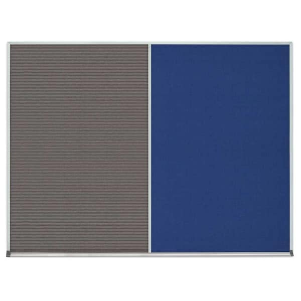 United Visual Products Single Door Radius Corkboard, 24"x36", Bla, UV7001RC-BLACK-DBURGU UV7001RC-BLACK-DBURGU - main